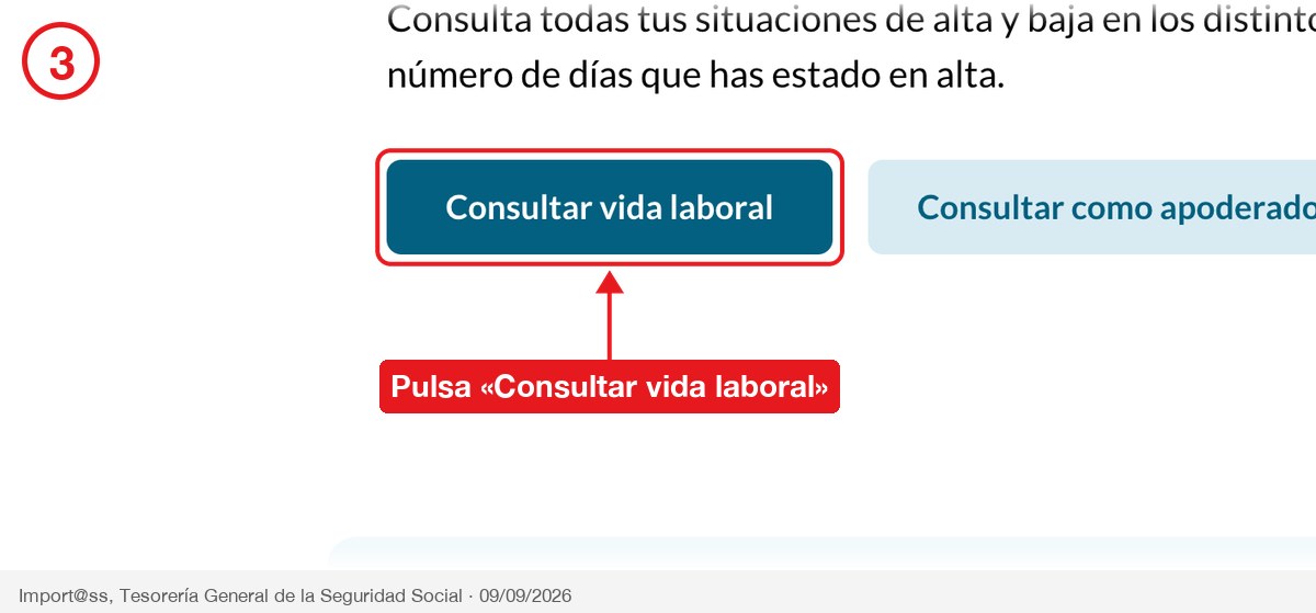 Paso 3: los botones de la ficha del trámite